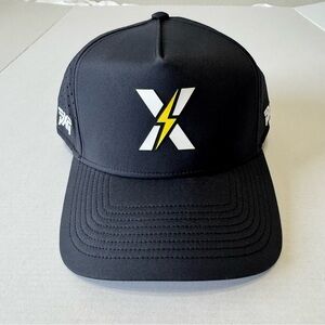 PXG Lightning Logo Black Golf Snapback Hat OSFM